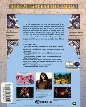 King's Quest VI - Heir Today, Gone Tomorrow_Disk2 box cover back